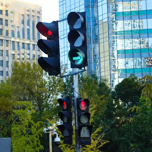 400 Hochleistungs-Einzelleuchten mit 8 Countdowns + Mastkomponenten, standardisierte Phase II, Haidian Zhongguancun East Road