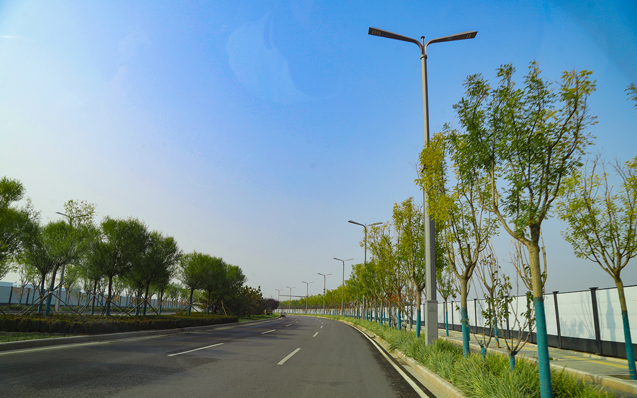 Smart Joint Pole, Yizhuang-Projekt, Umgebung der Xiaomi-Fabrik