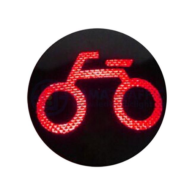 Rotes Fahrradampelmodul mit hohem Lichtstrom