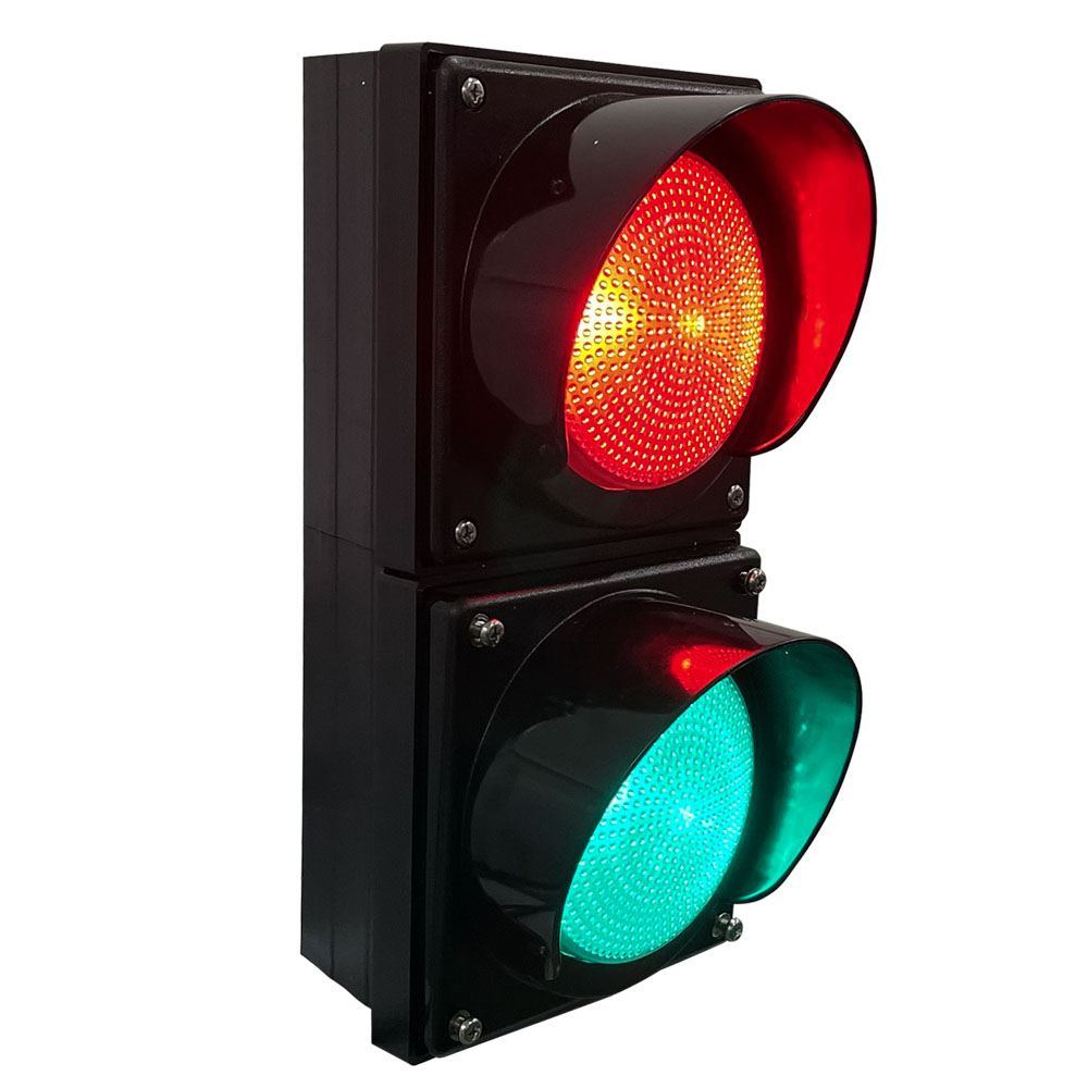 Rot/Grüne Vollkugel-Ampel mit hohem Lichtstrom (zwei Einheiten)