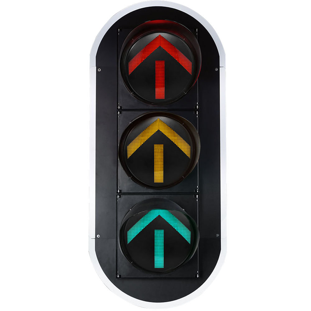 Rot/Gelb/Grüne Pfeilampel mit hohem Lichtstrom