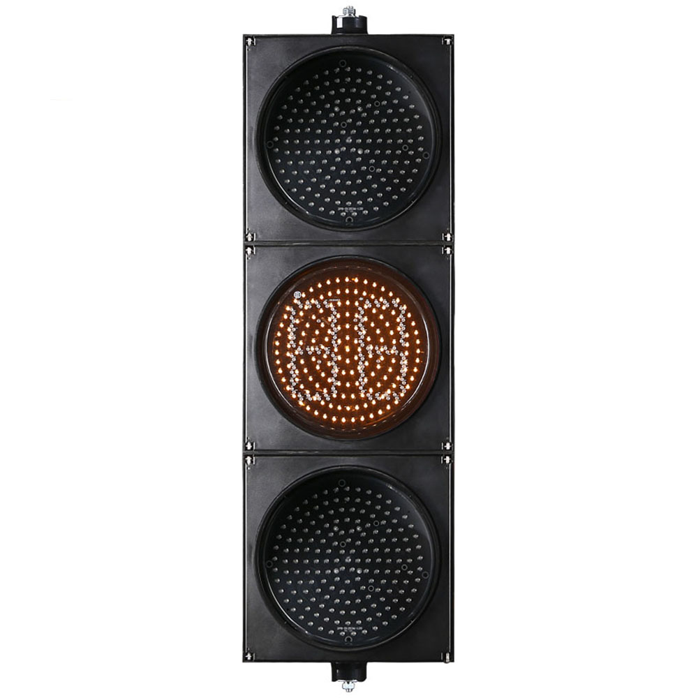 Niedrigleistungs-Ampel mit roter/gelber/grüner Vollkugel und Countdown-Timer