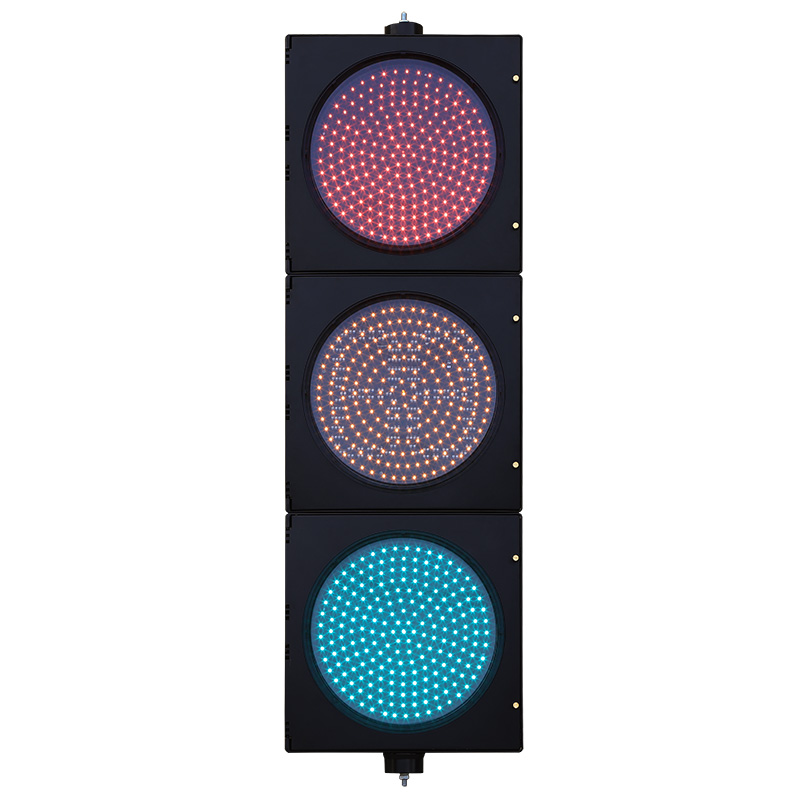 Niedrigleistungs-Ampel mit roter/gelber/grüner Vollkugel und Countdown-Timer