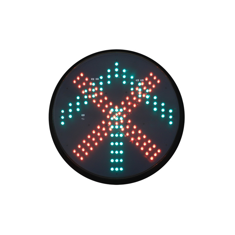 Niedrigleistungs-Ampelmodul mit rotem Kreuz und grünem Pfeil