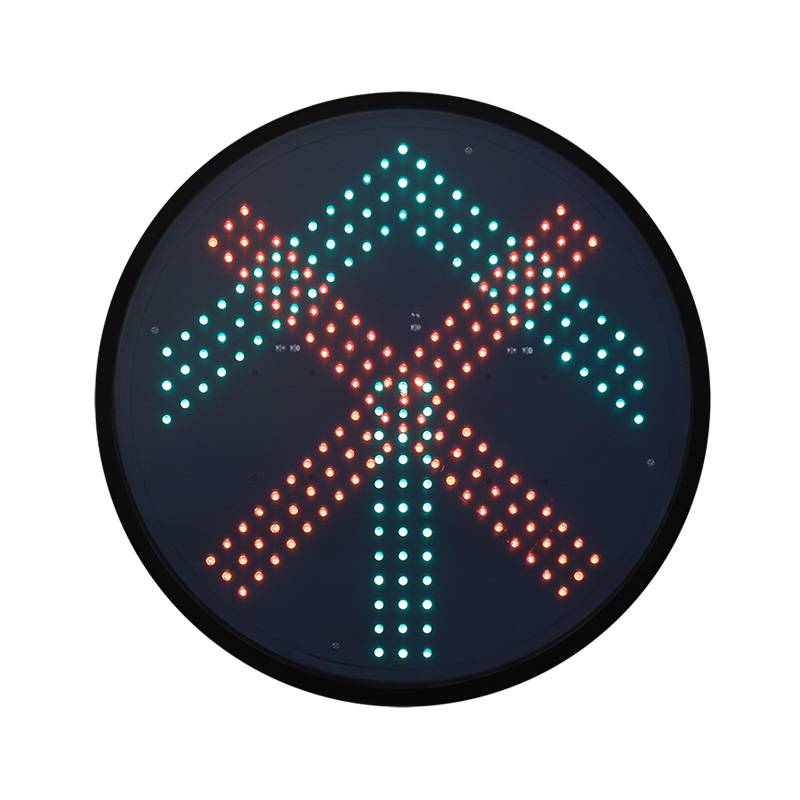 Niedrigleistungs-Ampelmodul mit rotem Kreuz und grünem Pfeil