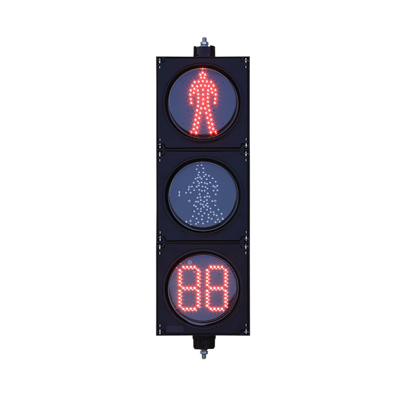 Fußgängerampel mit geringem Stromverbrauch und Countdown-Timer