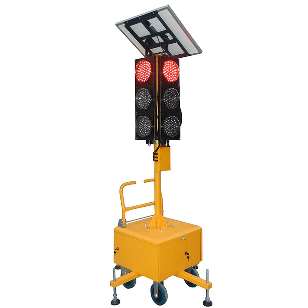 Solarbetriebene mobile integrierte Ampel