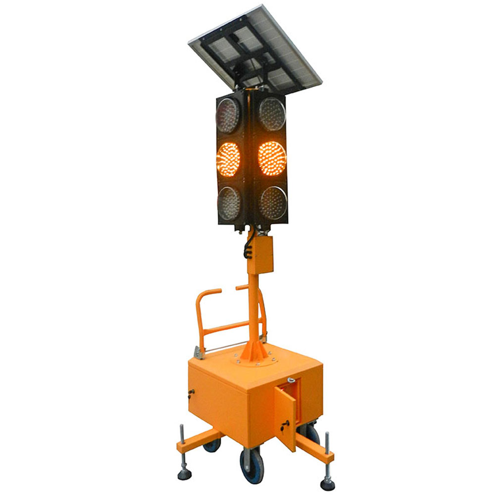Solarbetriebene mobile integrierte Ampel