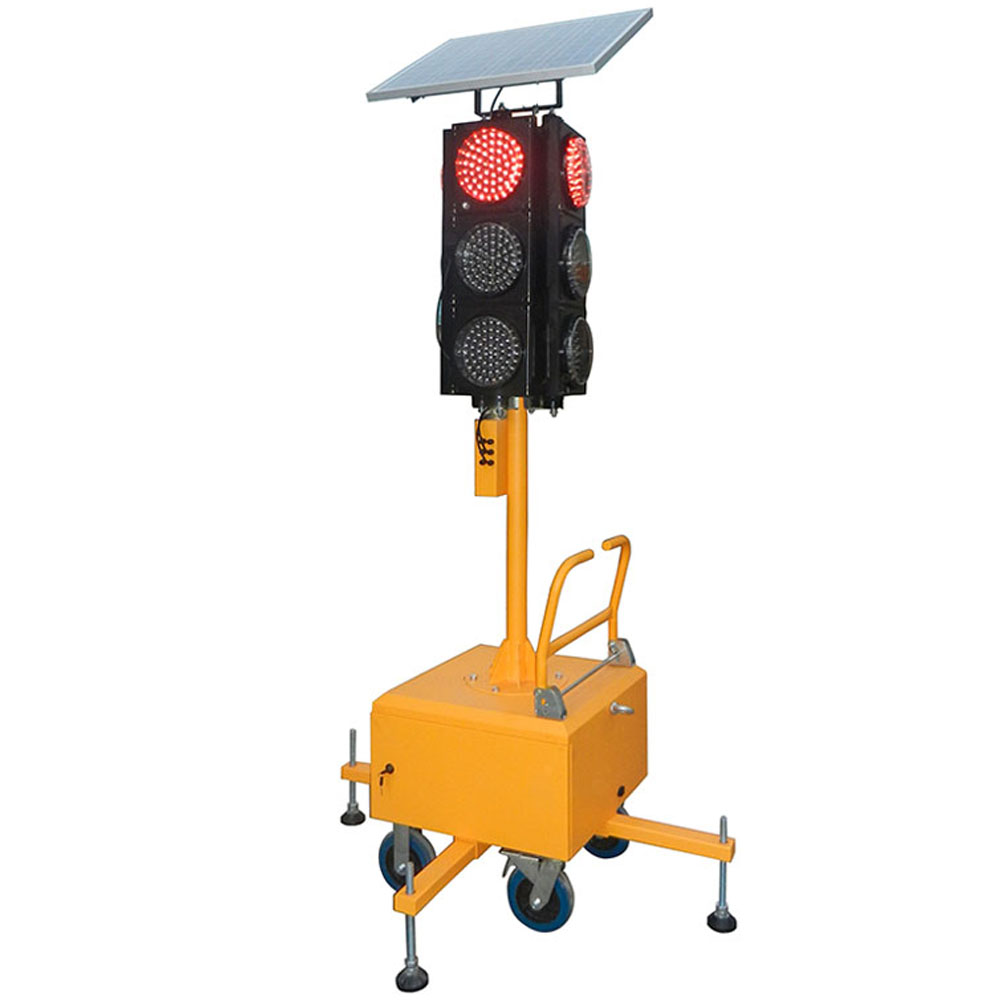 Solarbetriebene mobile integrierte Ampel