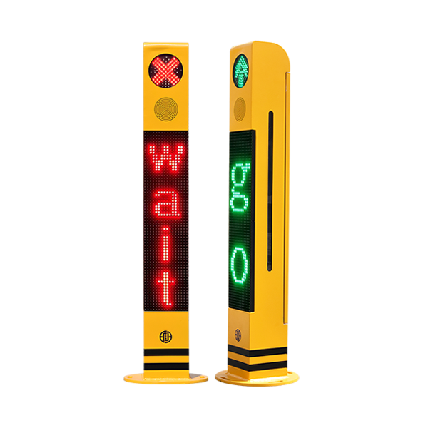 Fußgänger-Lichtmast mit modularem Schirm