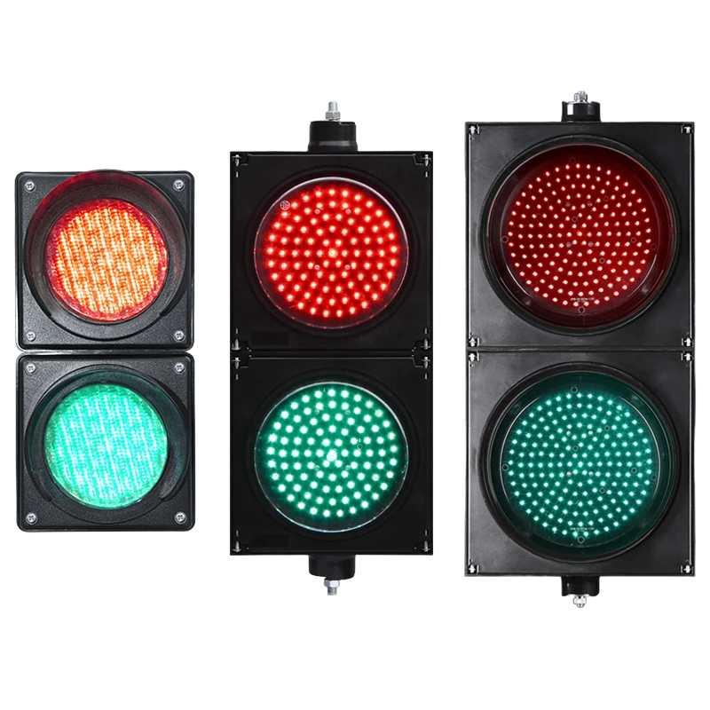 Niedrigleistungs-Rot/Grün-Vollkugel-Ampel (zwei Einheiten)