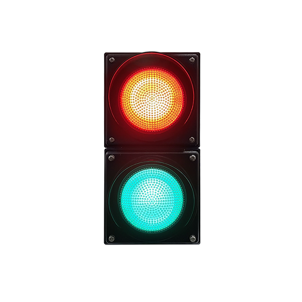 Hochleistungs-Rot/Gr&uuml;n-Vollkugelampel (zweiteilig)