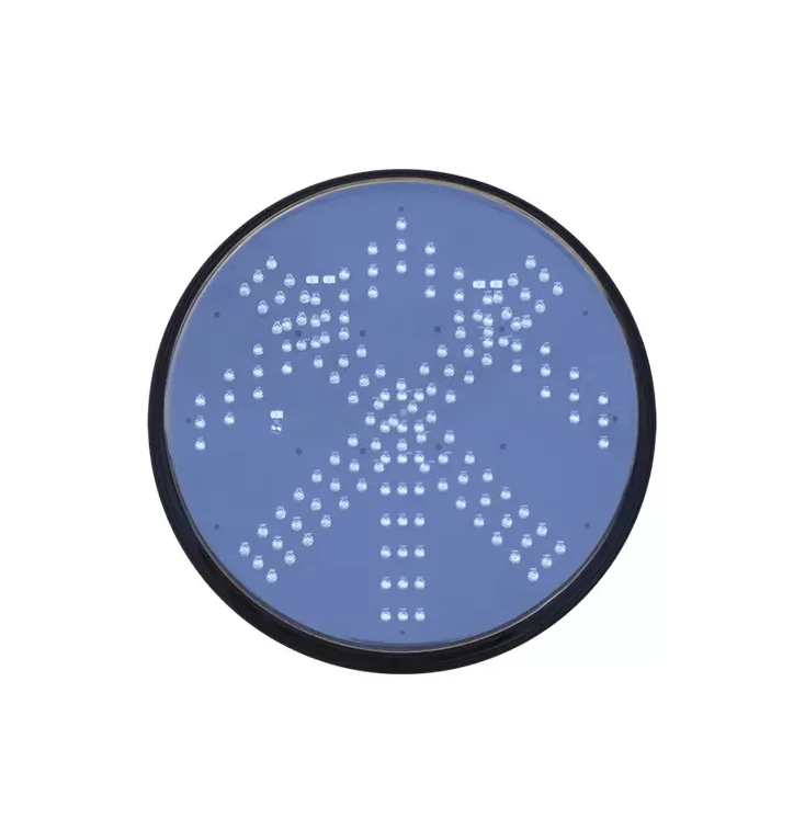 Niedrigstrom-Ampelmodul mit rotem Kreuz und grünem Pfeil