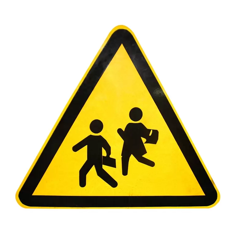 Geschwindigkeitsschild mit blinkenden Lichtern