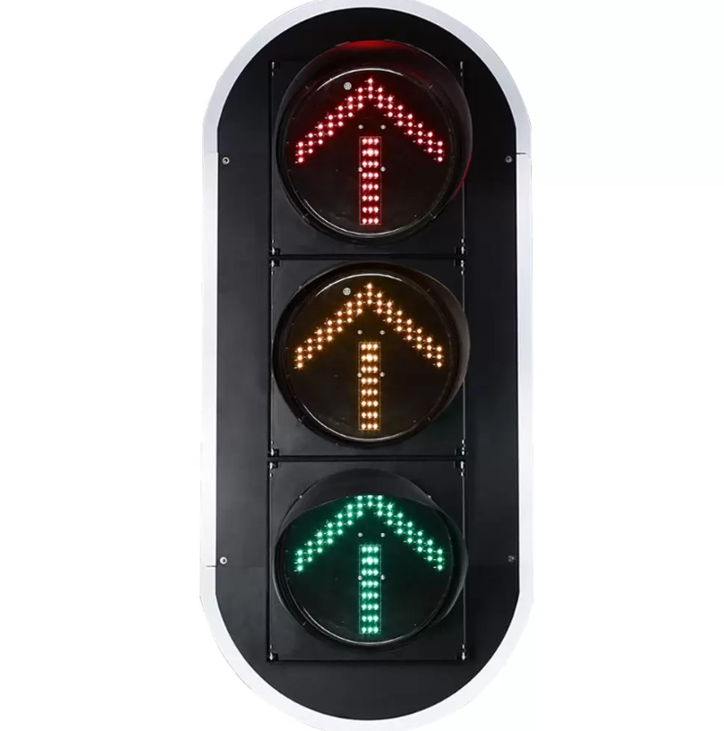 gelbes blinkendes Pfeil-Ampel gelbes blinkendes Pfeil-Ampel