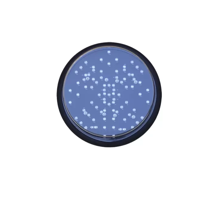 Ampel mit rotem Kreuz und grünem Pfeil